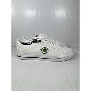 NEW Converse One Star Pro Ox Monster Airbrush CONS White Shoes Mens 9.5 A04142C